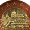 Prague on the coin.