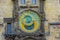 Prague, Czech Republic - 13 August, 2015: Closeup famous astronomical clock tower located in city centre