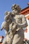 PRAGUE, CZECH REPUBLIC, 2018: The statue of Cronos on the stairs of baroque palace Trojsky zÃ¡mek by Georg a Paul Heermann