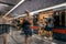 Prague, Czech Republic,23 July 2019; People at metro station entering subway train, long exposure technique for movement. Urban