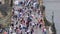 PRAGUE - CZECH REPUBLIC, AUGUST 2015: people crossing bridge castle