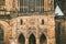 Prague, Czech Republic. Details Of Facade Famous St. Vitus Cathedral.
