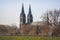 Prague, Czech republic - February 24, 2021. Basilica Minor in Vysehrad fortress area