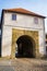 Prague, Czech republic - February 24, 2021. Renaissance gate - Taborska brana - as a entrance to Vysehrad fortress area