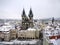 PRAGUE, CZECH REPUBLIC - JANUARY, 15: View over Old Town or Staromestska square in Prague