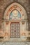 PRAGUE  CZECH REPUBLIC - July 24  2013:Ornamented entrance doors to Basilica. Prague  Czech Republic