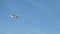Prague, Czech Republic - June 6, 2017: Cessna aircraft on final with cloud sky landing