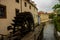 PRAGUE, CZECH REPUBLIC : Kampa Island in Prague, also known as Venice of Prague. The old house are reflected in narrow river Devil