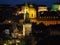 Prague, Czech Republic, landscape at the Charles Bridge and Its towers at night
