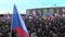 Prague, Czech Republic, November 16, 2019: Demonstration people crowd against Prime Minister Andrej Babis demise, 300