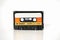 PRAGUE, CZECH REPUBLIC - NOVEMBER 29, 2018: Audio compact cassette Maxim LN 90. Audio cassette on a white background, front view