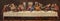 PRAGUE, CZECH REPUBLIC - OCTOBER 13, 2018: The fresco of Last Supper in church kostel SvatÃ©ho VÃ¡clava by S. G. Rudl