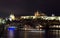 Prague Czech Republic panoramic view Charles Bridge Vltava River