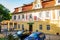 Prague, Czech republic - September 19, 2020. Entrance to funicular to the Petrin hill as a part of public transportation