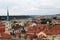 Prague, Czech Republic, September 25, 2014. Top view of the city from the Town belfry by St. Nichola\'s Church, Mala Strana