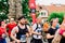 Prague, Czechia - 7th May 2023 - Marathon race, in which marathon participants cross the finish line