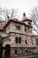 Prague, December 13, 2016: Architecture of Prague. Old buildings with red tiles on the Jewish street - Josefov quarter