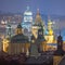 Prague, fantastic old town roofs during twilight