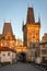 Prague gate house on the charles bridge