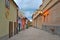 Prague. Golden Lane at twilight