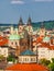 Prague historical center skyline