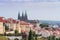 The Prague landscape of the old city in the early morning. Prague is a cityscapes. Czech Republic.