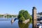 Prague main sights - Embankment of the Vltava River and Sitkovska water tower, Prague, Czech Re