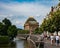 Prague National Theater is an identifiable landmark among the beautiful architecture.