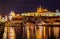Prague night cityscape