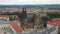 Prague Old Town with St. Vitus Cathedral and Prague castle complex with buildings revealing architecture from Roman style to