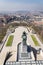 Prague panorama skyline with Jan Zizka equestrian statue, Czech Republic