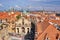 Prague roofs