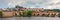 Prague scenic spring view of the Prague Old Town pier architecture Charles Bridge over Vltava river in Prague, Czechia. Old Town