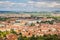 Prague seen from above from Petrin tower, Czech Republic