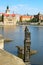 Prague, statue of knight Brunswick