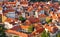 Prague traditional red roofs