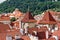 Prague traditional red roofs. Prague, Czech republic