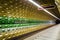 Prague underground subway, Malostranska station.