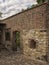 Prague,Upper castle - Brickwork wall and small gate