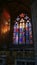 Prague Visit Tourist,  St. Saint Vitus Cathedral inside stained glass, Czech Republic