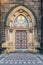 Prague, Vysehrad, decorated the door of the cathedral