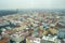 Prague winter cityscape during a grey day, with view on residential apartment buildings