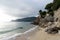 Praia da Figueirinho Beach on the Costa Azul in southern Portugal