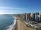 Praia de Iracema Beach from above, Fortaleza, Ceara State, Brazil