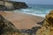 Praia do Carvalhal, a secluded beach in in the Costa Vicentina natural park, Portugal