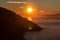 Praiano - Panoramic sunrise view from the Path of the Gods between Positano and Praiano on the Amalfi Coast, Campania, Italy