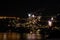Praiano - Scenic view at night from Praiano to Positano at the Amalfi Coast, Campania, Italy, Europe. New years evening
