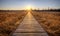 Prairie Boardwalk Sunset