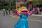 Prairie Dawn dancing in Sesame Street Party Parade at Seaworld 4.