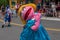 Prairie Dawn dancing in Sesame Street Party Parade at Seaworld 8